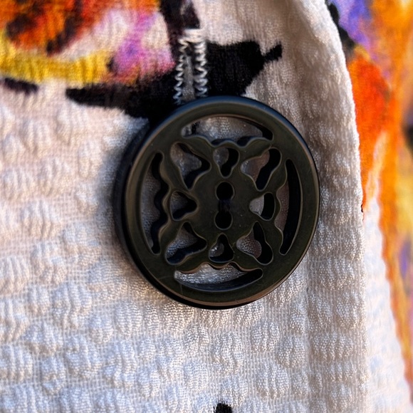 Butterfly Pattern Jacket White PL - Picture 4 of 6